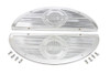 V-Twin - 49-0436 - Deluxe Footboard Insert Chrome - Fits 1940-1965 Harley-Davidson FL, 1940-1952 WL, 1940-1947 UL, 1940-1973 G