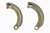 V-Twin - 49-0464 - Brake Shoe Set - Fits 1941-1957 Harley-Davidson G, 1936-1948 EL, 1941-1948 FL