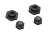V-Twin - 49-0516 - Spring Fork Rod Top Nut Set Parkerized - Fits 1937-1948 Harley-Davidson UL, 1936-1957 G, 1936-1952 WL, 1936-1948 EL, 1941-1948 FL