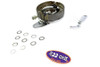 V-Twin - 49-0520 - 45 inch Chrome Rear Brake Backing Plate Assembly - Fits 1941-1952 Harley-Davidson W