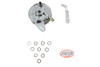 V-Twin - 49-0520 - 45 inch Chrome Rear Brake Backing Plate Assembly - Fits 1941-1952 Harley-Davidson W