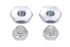 V-Twin - 49-0524 - Spring Fork Rod Top Nut Set - Fits 1937-1948 Harley-Davidson UL, 1936-1957 G, 1936-1952 WL, 1936-1948 EL, 1941-1948 FL
