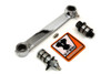 V-Twin - 49-0644 - Chrome Front Brake Shackle Bar Kit - Fits 1941-1957 Harley-Davidson G, 1941-1949 FL, 1941-1948 U, 1941-1949 EL