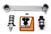 V-Twin - 49-0644 - Chrome Front Brake Shackle Bar Kit - Fits 1941-1957 Harley-Davidson G, 1941-1949 FL, 1941-1948 U, 1941-1949 EL