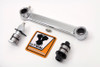 V-Twin - 49-0644 - Chrome Front Brake Shackle Bar Kit - Fits 1941-1957 Harley-Davidson G, 1941-1949 FL, 1941-1948 U, 1941-1949 EL