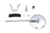 V-Twin - 49-0660 - Replica Round Mirror Chrome