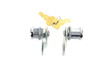 V-Twin - 49-0666 - Saddlebag Lock Set - Fits 1985-1992 Harley-Davidson FLT