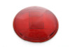 V-Twin - 49-0672 - Replica Headlamp Glass Lens Red