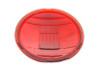 V-Twin - 49-0672 - Replica Headlamp Glass Lens Red