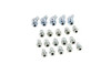 V-Twin - 49-0687 - Alemite Grease Fitting Set White Zinc - Fits 1938-1940 Harley-Davidson WL, 1936-1938 EL, UL