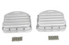 V-Twin - 49-0790 - Full Finned Panhead Rocker Box Cover Set - Fits 1948-1965 Harley-Davidson FL