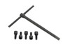 V-Twin - 49-0830 - Wheel Lug Bolt and Wrench Kit Parkerized - Fits 1941-1966 Harley-Davidson G, FL, 1936-1952 EL, W