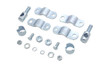 V-Twin - 49-0868 - Windshield Clamp Kit Zinc - Fits 1936-1940 Harley-Davidson EL, 1941-1949 FL, 1936-1948 U, 1936-1952 W