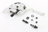V-Twin - 49-0903 - 45 inch Rear Brake Backing Plate Kit Chrome