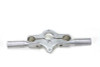 V-Twin - 49-0955 - Spring Fork Offset Top Tree with Ears Satin Nickel Finish