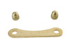 V-Twin - 49-1170 - Spring Fork Bridge Top Plate Rod Support Brass