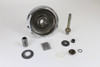 V-Twin - 49-1288 - 45 inch W Front Wheel Hub Assembly Chrome - Fits 1941-1952 Harley-Davidson WL