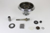 V-Twin - 49-1288 - 45 inch W Front Wheel Hub Assembly Chrome - Fits 1941-1952 Harley-Davidson WL