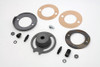 V-Twin - 49-1311 - Parkerized Front Brake Plate Cover Kit - Fits 1930-1952 Harley-Davidson WL