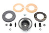 V-Twin - 49-1311 - Parkerized Front Brake Plate Cover Kit - Fits 1930-1952 Harley-Davidson WL