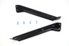 V-Twin - 49-1433 - Black Saddlebag Guard Kit Brackets - Fits 1979-2013 Harley-Davidson FLT