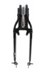 V-Twin - 49-2400 - 18 inch Inline Spring Fork Assembly Black