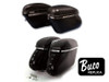 V-Twin - 49-2499 - Black Magic Royalite Saddlebag Set - Fits 1958-1984 Harley-Davidson FL