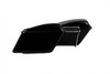 V-Twin - 49-2612 - FRP Saddlebag Set Black - Fits 1958-1976 Harley-Davidson FL