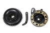 V-Twin - 49-2629 - 45 inch Rear Brake Drum and Backing Plate Assembly - Fits 1941-1952 Harley-Davidson W