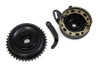 V-Twin - 49-2629 - 45 inch Rear Brake Drum and Backing Plate Assembly - Fits 1941-1952 Harley-Davidson W