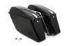 V-Twin - 49-2669 - Replica Saddlebag Set Black - Fits 1977-1984 Harley-Davidson FLH (4-speed models), 1977-1984 FL