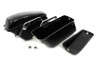 V-Twin - 49-2669 - Replica Saddlebag Set Black - Fits 1977-1984 Harley-Davidson FLH (4-speed models), 1977-1984 FL