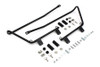V-Twin - 49-2677 - Wyatt Gatling Saddlebag Brackets and Stud Kit Black - Fits 1986-2017 Harley-Davidson FLST, 1984-2017 FXST