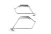 V-Twin - 49-2754 - Chrome Saddlebag Mount Bracket Set - Fits 1978-1984 Harley-Davidson FLH
