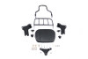 V-Twin - 50-0025 - Gloss Black Sissy Bar and Rack - Fits 1996-2008 Harley-Davidson FLT
