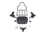 V-Twin - 50-0025 - Gloss Black Sissy Bar and Rack