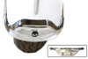 V-Twin - 50-0382 - Skull Front Fender Tip Chrome - Fits 1986-2006 Harley-Davidson FLST, 1990-2008 FLT