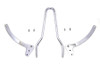 V-Twin - 50-0464 - 16 inch Sissy Bar Kit Chrome - Fits 1957-1978 Harley-Davidson XL