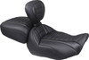 MUSTANG - 08012119 - Deluxe Passenger Seat - Wide - Black Stitch - FLT/FLH '23-'25