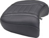 MUSTANG - 08012120 - Deluxe Passenger Seat - Wide - Gunmetal Stitch - FLT/FLH '23-'25
