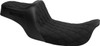 SLYFOX - 08012148 - High Noon Seat - Double Diamond - Black Logo - Black Stitch - FLH/FLT '97-'07