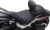 MUSTANG - 08021663 - Wide Tripper™ Solo Seat - w/ Backrest - Diamond - Black Stitch - FXBR '23-'25