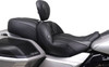 MUSTANG - 08220650 - Deluxe Driver Backrest - Diamond - Black Stitching - FLT/FLH '23-'25