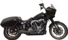 BASSANI XHAUST - 18002743 - 2-into-1 Ripper Exhaust System with Megaphone Muffler - Short - Black - M8 Softail