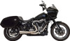 BASSANI XHAUST - 18002742 - 2-into-1 Ripper Exhaust System with Megaphone Muffler - Short - Chrome - M8 Softail