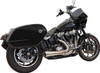 BASSANI XHAUST - 18002744 - 2-into-1 Ripper Exhaust System with Megaphone Muffler - Short - Stainless - M8 Softail