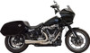 BASSANI XHAUST - 18002747 - 2-into-1 Ripper Exhaust System with Megaphone Muffler - Stainless - 49-State - M8 Softail