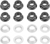 Bolt - 24010597 - Flange Lug Nut - Locking - Silver - 8-Pack