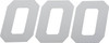 D'Cor Visuals - 43100951 - Race Number Plate - #0 - White - 6"