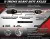 Demon - 02141498 - Axle - X-Treme - Heavy-Duty - Front Left/Right - Polaris General/Ranger/RZR